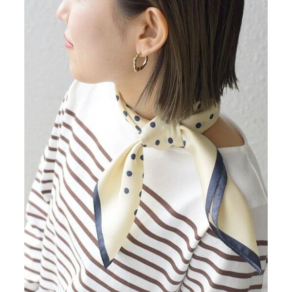 SHIPS / シップス ドットシルクスカーフ 65×65