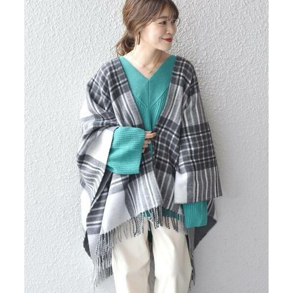 SHIPS / シップス GIBIWEAR for SHIPS:リバーシブルポンチョ◇