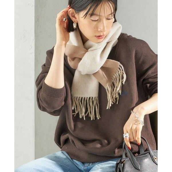 SHIPS / シップス カシミヤ リバーシブル マフラー