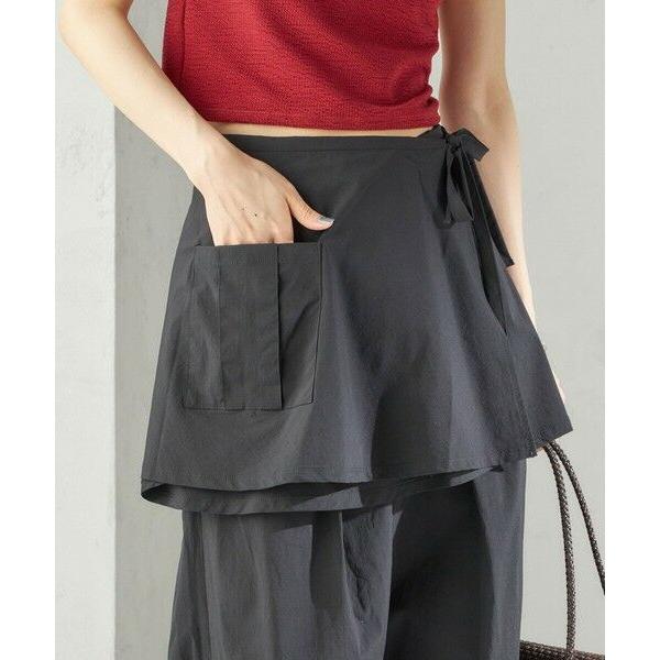 SHIPS / シップス maroba:＜手洗い可能＞ラッシュ リボン ラップ スカート