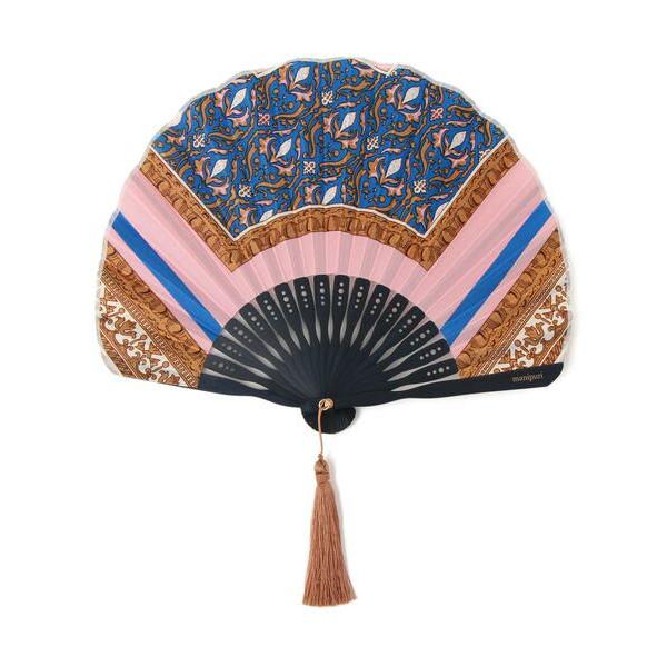 SHIPS / シップス manipuri:スカーフプリント扇子