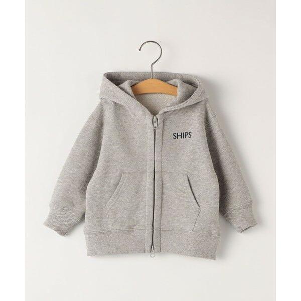 SHIPS / シップス SHIPS KIDS:8090cm / ロゴ フード ジップ パーカ