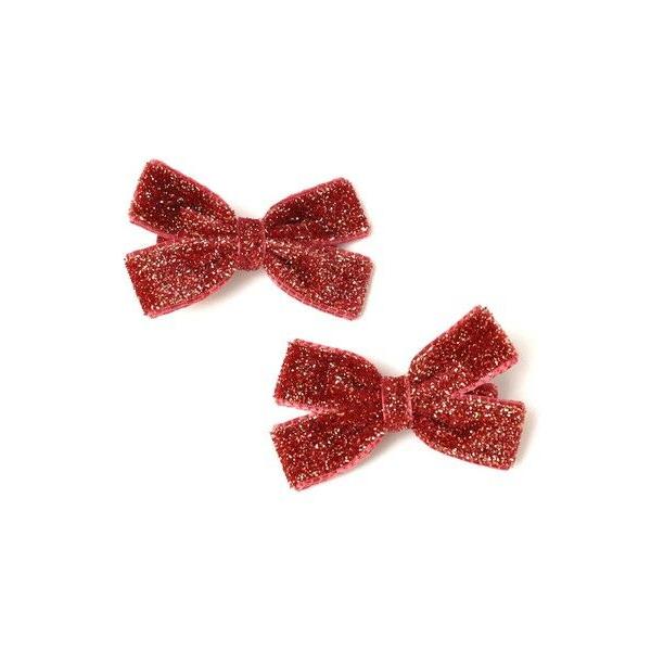 SHIPS / シップス SHIPS KIDS:クリスマスカラー ラメ リボン ヘアピン セット