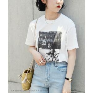 SHIPS for women / シップスウィメン quaranciel:〈洗濯機可能〉LIFE フォト コットン Tシャツ｜selectsquare