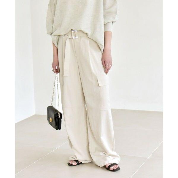 SHIPS / シップス quaranciel:〈洗濯機可能〉ツイル ワイド イージー カーゴ パン...