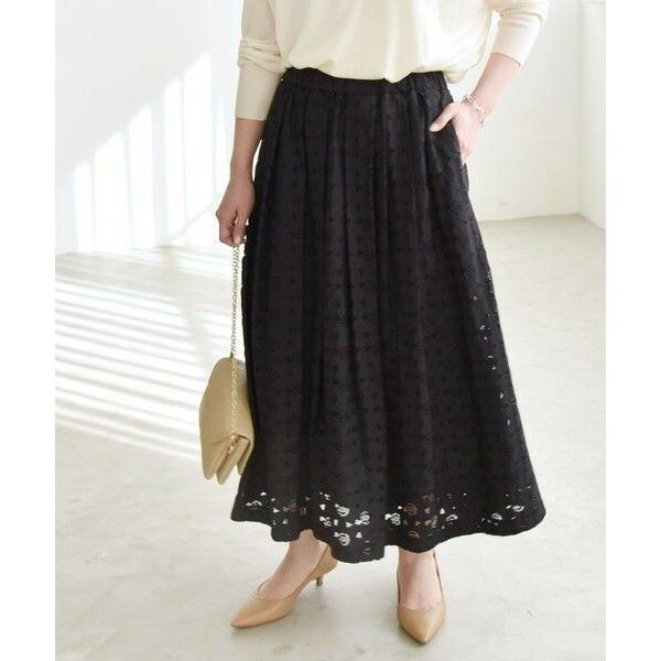 SHIPS / シップス quaranciel:〈手洗い可能〉フラワー レース ランダム タック ス...