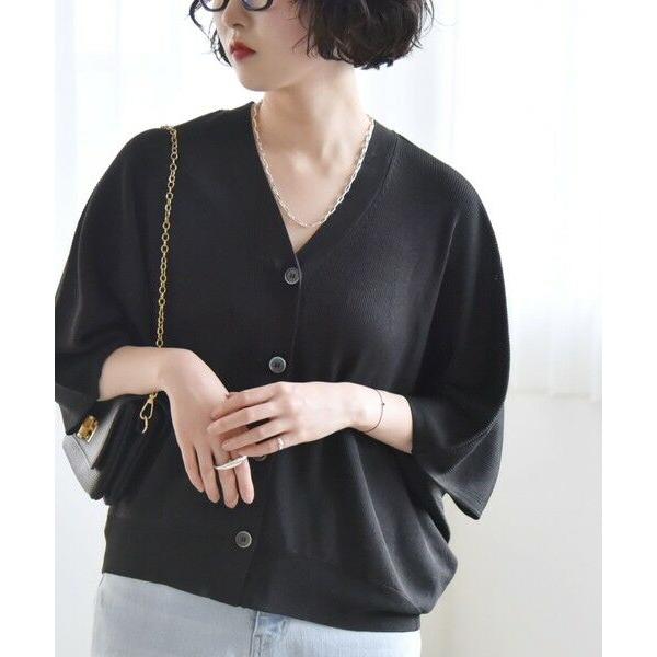 SHIPS / シップス quaranciel:〈手洗い可能〉シアー ラメ ドルマン リブ ニット ...