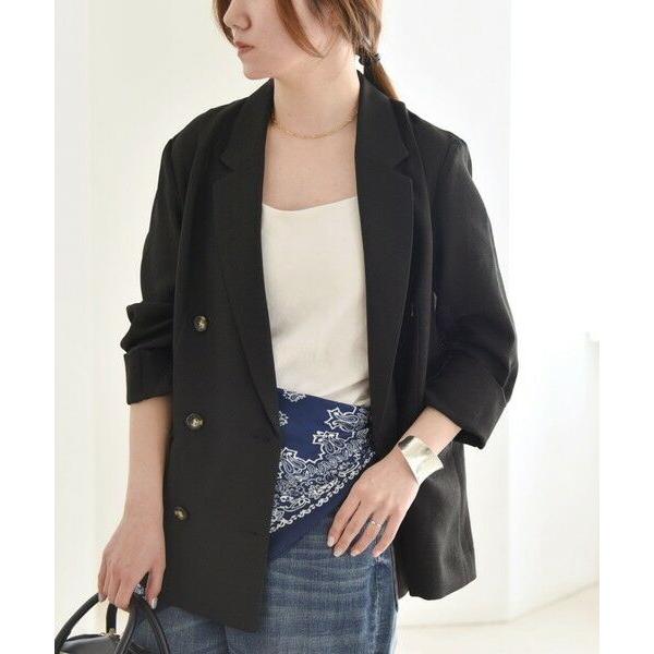 SHIPS / シップス quaranciel:〈手洗い可能〉メッシュ ダブルブレスト テーラード ...