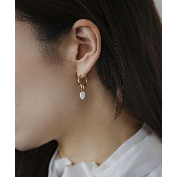 SHIPS / シップス quaranciel: カラー ストーン フープ ピアス