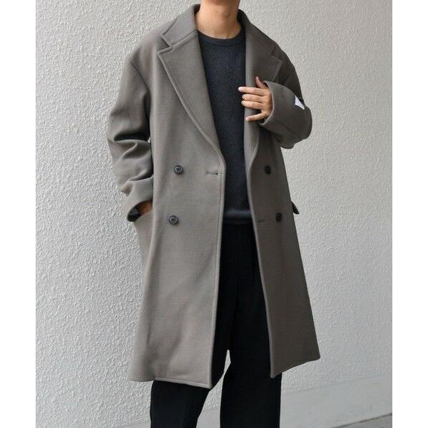 SHIPS / シップス PURE WOOL MELTON ダブル チェスターコート 26AW◆