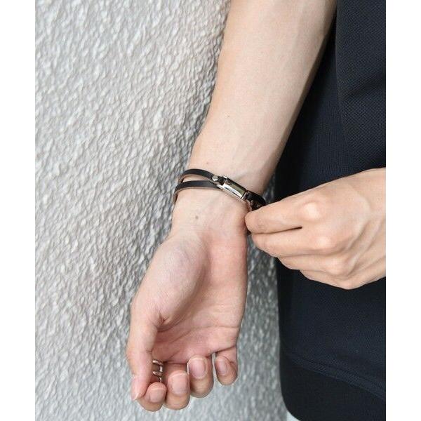SHIPS / シップス SHIPS any: HORWEEN マグネット ダブル ブレスレット◇