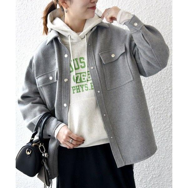 SHIPS / シップス SHIPS any: メルトン オーバー シャツ ジャケット