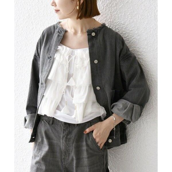 SHIPS / シップス SHIPS any:〈手洗い可能〉チュール ティアード 2WAY キャミソ...