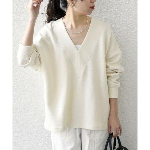 SHIPS / シップス 【WEB限定】SHIPS any:〈手洗い可能〉サカリバ 深Vネック ルー...