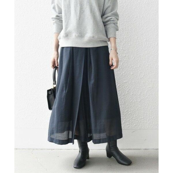 SHIPS / シップス SHIPS any:〈手洗い可能〉ヴィンテージサテン ランダムタック フレ...