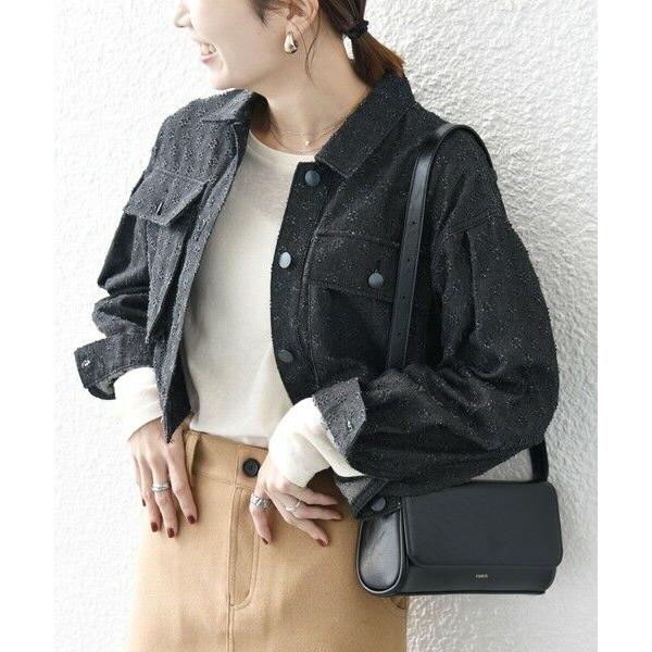 SHIPS / シップス bon_meur:〈洗濯機可能〉クラッシュ デニム ショート ジャケット