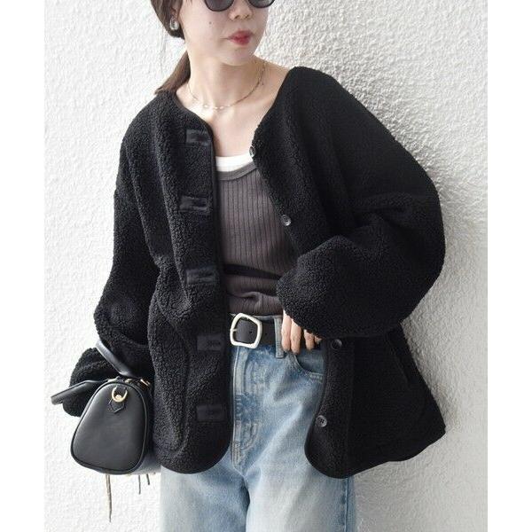 SHIPS / シップス SHIPS any:〈洗濯機可能〉ボア フリース 2WAY フーディー ブ...