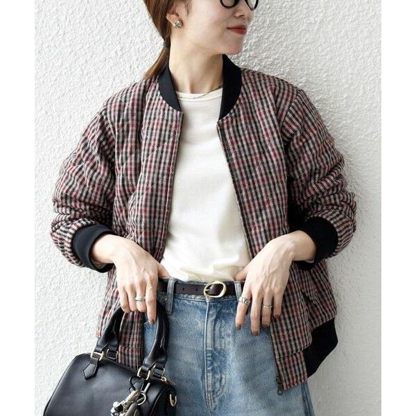 SHIPS / シップス SHIPS any: キルティング チェック バーシティ ブルゾン