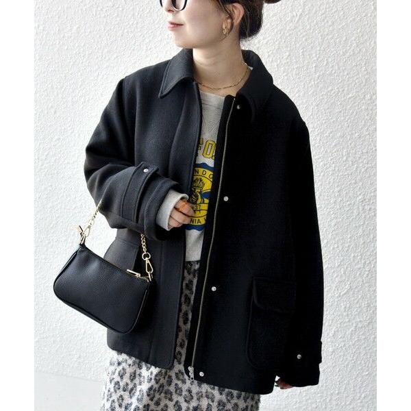 SHIPS / シップス SHIPS any: メルトン ジップ フィールド コート