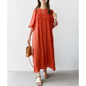 SHIPS for women / シップスウィメン SHIPS any: 〈洗濯機可能〉プチ フラワー ピンタック ワンピース｜selectsquare