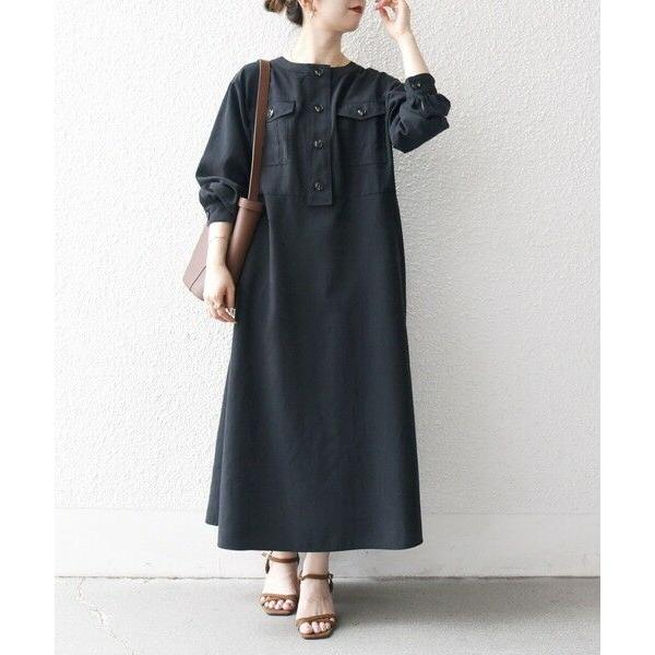 SHIPS / シップス SHIPS any:〈洗濯機可能〉ピーチスキン クルーネック ポケット フ...