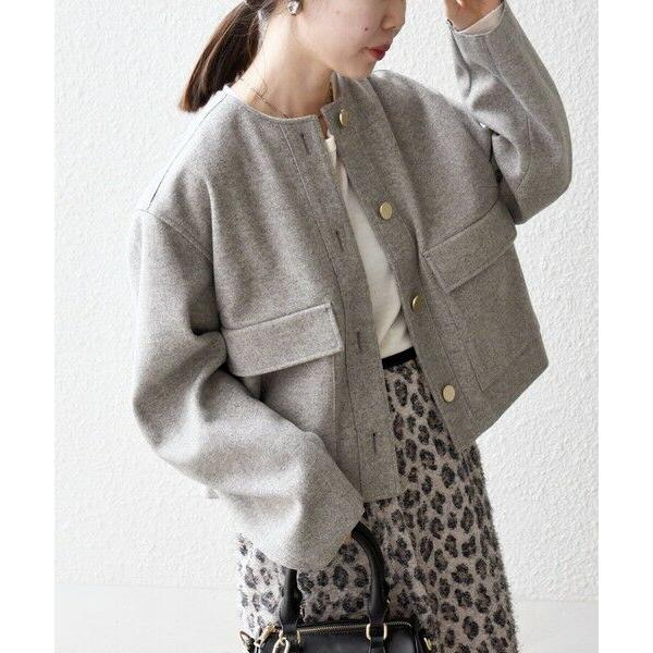 SHIPS / シップス SHIPS any: エア ニードル ポケット コンパクト ノーカラー ジ...