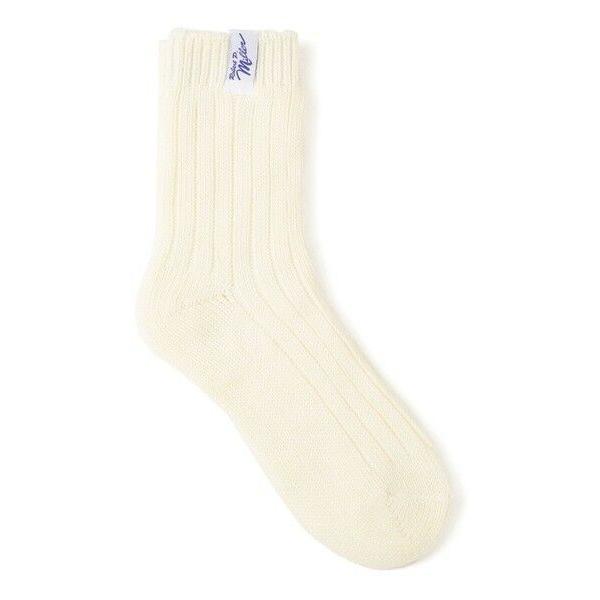 SHIPS / シップス miller: ピスネーム付き リブ ソックス