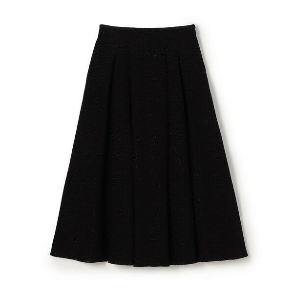 TOMORROWLAND / トゥモローランド フィルムボーダー ミックスタックフレアスカート