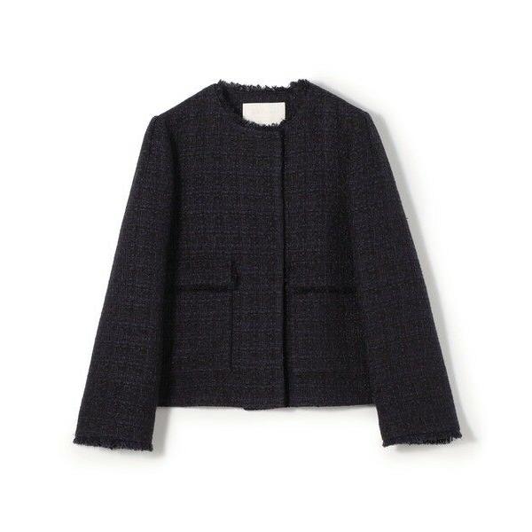 TOMORROWLAND / トゥモローランド ラメミックスツイード セミダブルクルージャケット