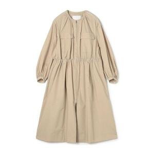 Ballsey（ボールジィ） ノーカラーコート コート ライトタフタ ジップ