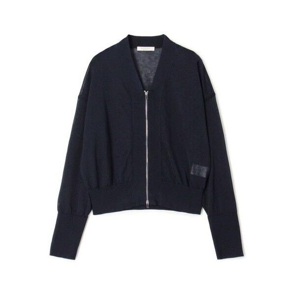 TOMORROWLAND / トゥモローランド ドライポリエステル ジップアップカーディガン
