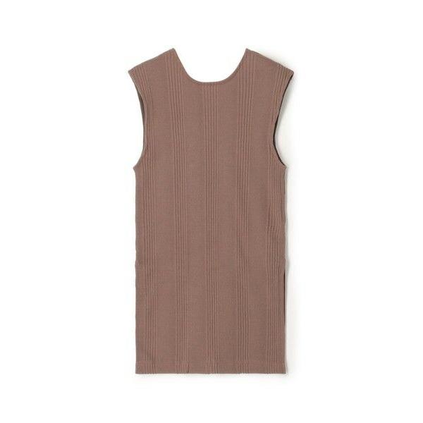 TOMORROWLAND / トゥモローランド コットンランダムリブ ノースリーブプルオーバー