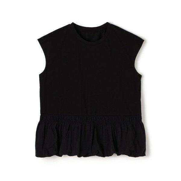 TOMORROWLAND / トゥモローランド コットンバックサテンコンビ バルーンTシャツ