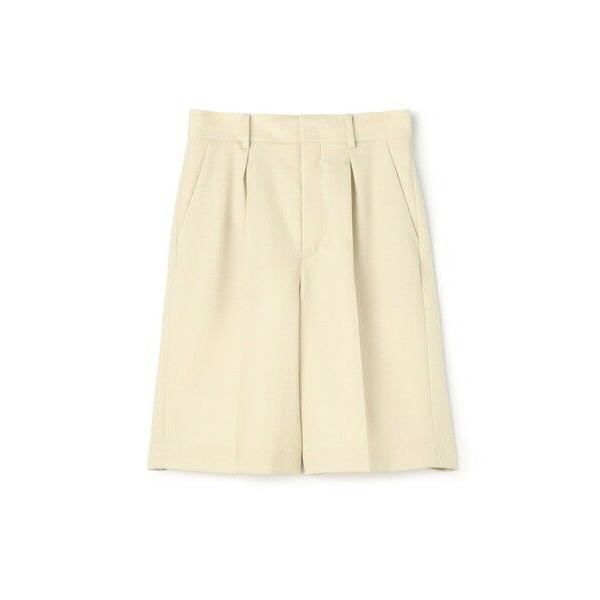 TOMORROWLAND / トゥモローランド ウールギャバジン タックハーフパンツ