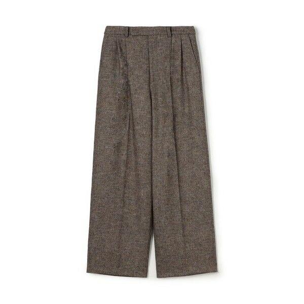 TOMORROWLAND / トゥモローランド ネップツイード タックテーパードパンツ