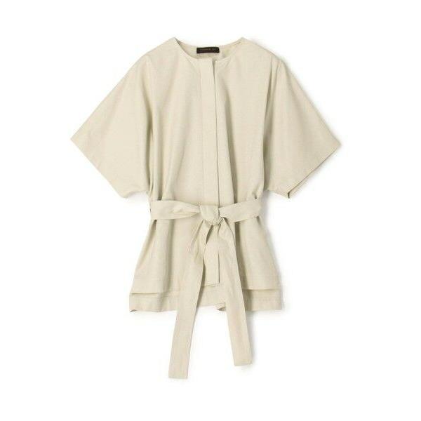 TOMORROWLAND / トゥモローランド コットンギャバジン ベルテッドシャツ