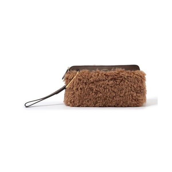 TOMORROWLAND / トゥモローランド ORSETTO ECO FUR CLUTCH バッグ