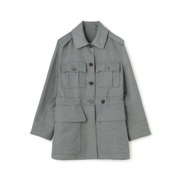 TOMORROWLAND / トゥモローランド リネンナイロンヴィンテージギャバジン ギャザードジャ...