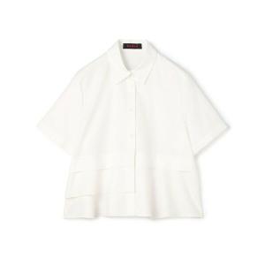 キャバン 23SS コットンタイプライター 半袖シャツ ブラウス F 白 コットンタイプライター 半袖シャツ | CABaN/キャバン | 三越伊勢丹