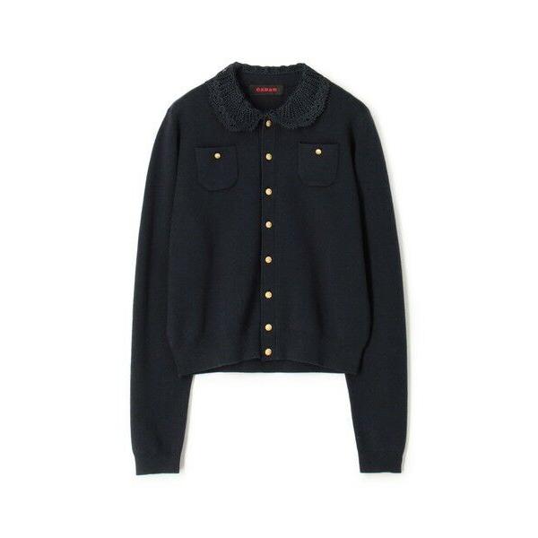 TOMORROWLAND / トゥモローランド コットンカシミヤ レースコンビポケットカーディガン