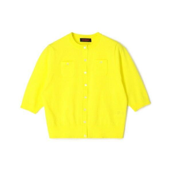 TOMORROWLAND / トゥモローランド ファインポリエステル ハーフスリーブポケットカーディ...