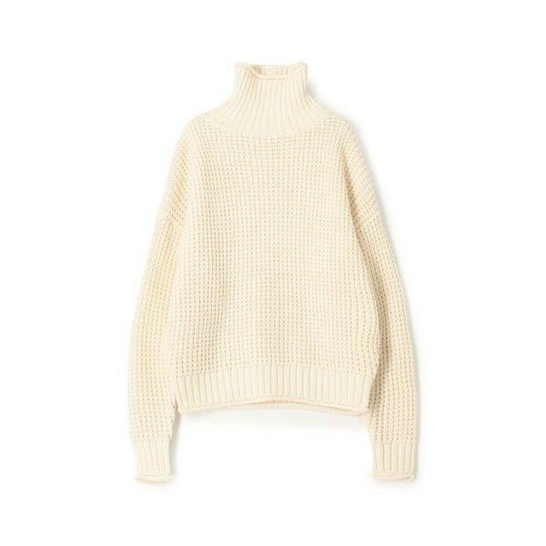 TOMORROWLAND / トゥモローランド コットンカシミヤワッフル タートルネックプルオーバー