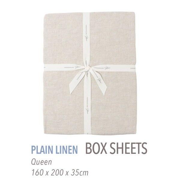 TOMORROWLAND / トゥモローランド プレーンリネン ボックスシーツ（クイーン）