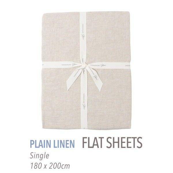 TOMORROWLAND / トゥモローランド プレーンリネン フラットシーツ（シングル）