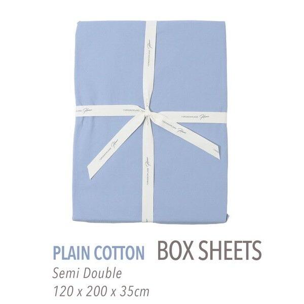 TOMORROWLAND / トゥモローランド プレーンコットン ボックスシーツ（セミダブル）