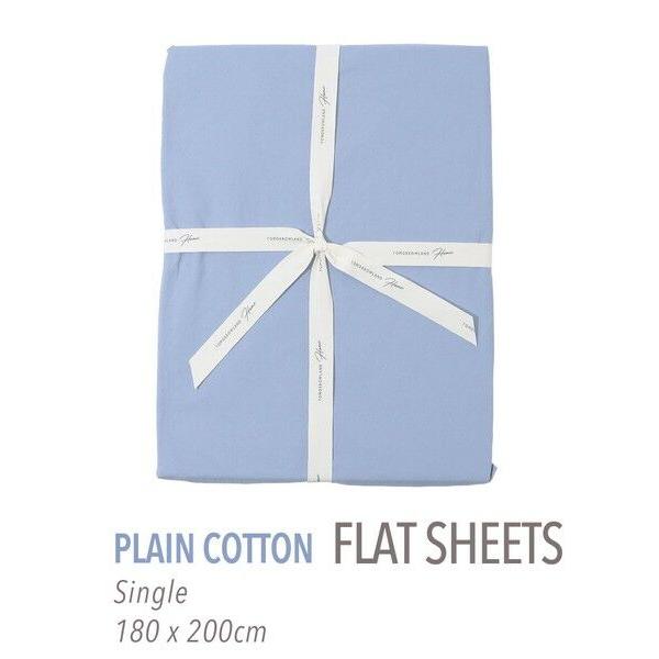 TOMORROWLAND / トゥモローランド プレーンコットン フラットシーツ（シングル）