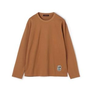 【美品】cabanキャバン モックネック カットソー ブラウン CABaN（キャバン） tシャツ コットン モックネックロングスリーブプル