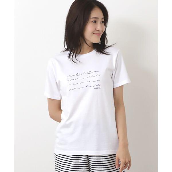 Harriss / ハリス 波文字プリントライトオンスTシャツ