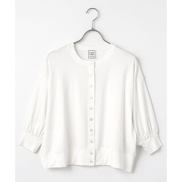 Harriss / ハリス ハーフスリーブクルーカーディガン