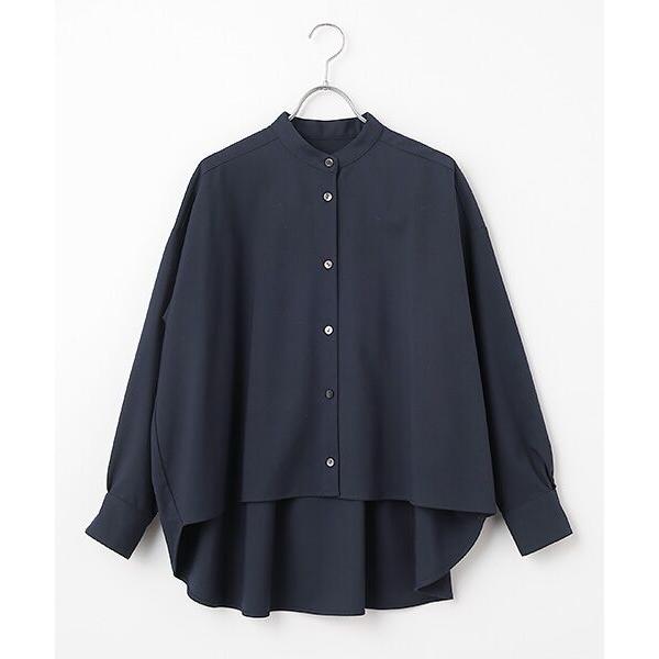 Harriss / ハリス バンドカラーチュニックブラウス